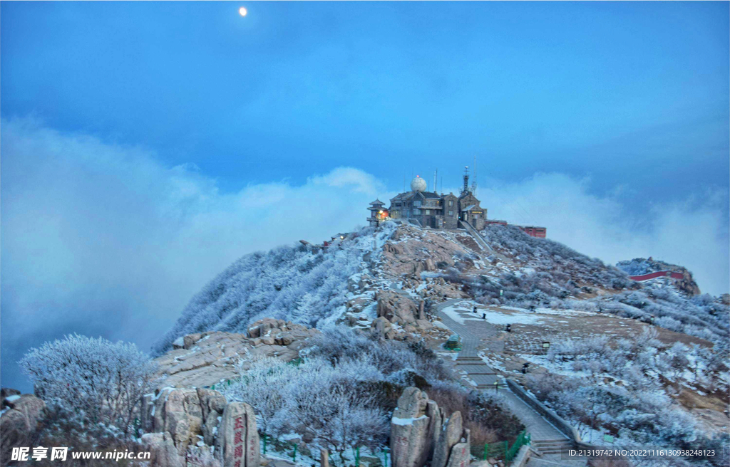 泰山雪景摄影