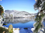 庐山天池雪景