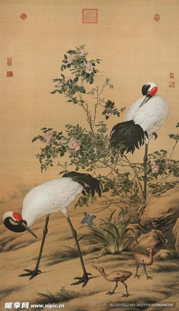 仙鹤图