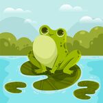 卡通青蛙插画