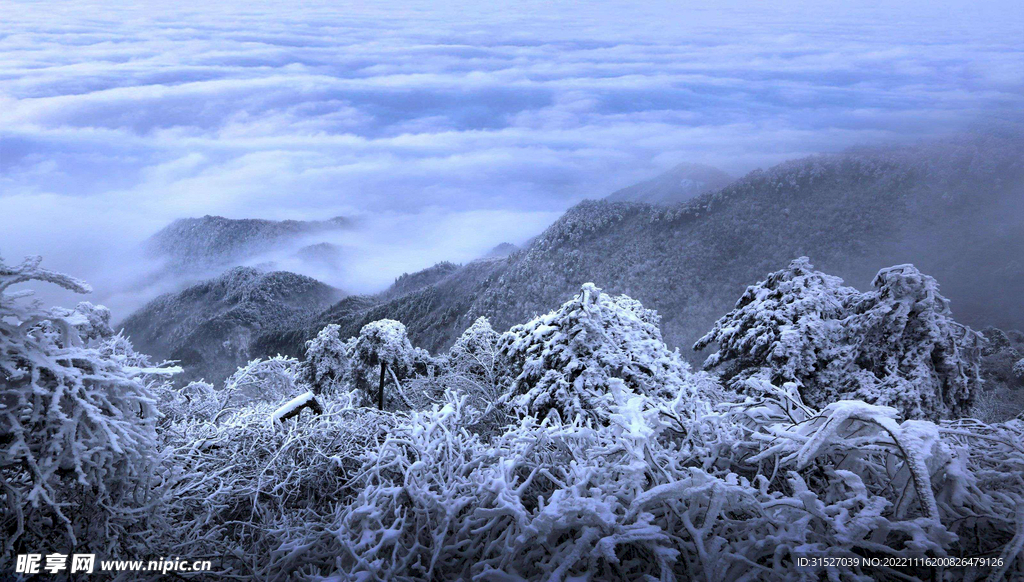 庐山雪景风光