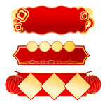 中国风红色标题边框