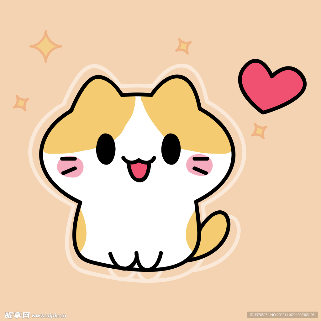 简笔手绘猫咪