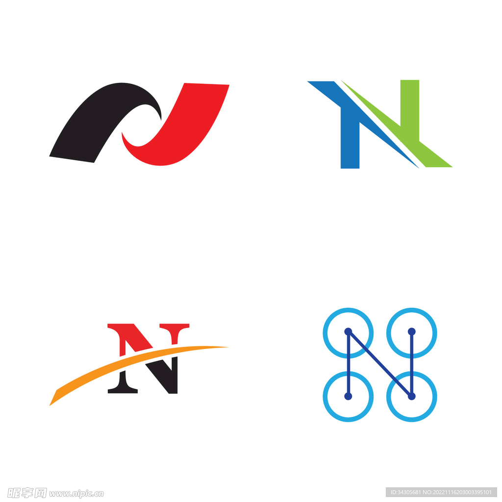 字母N图标 logo 标志