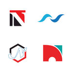 字母图标 logo 标志N