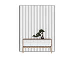 屏风植物柜3d模型