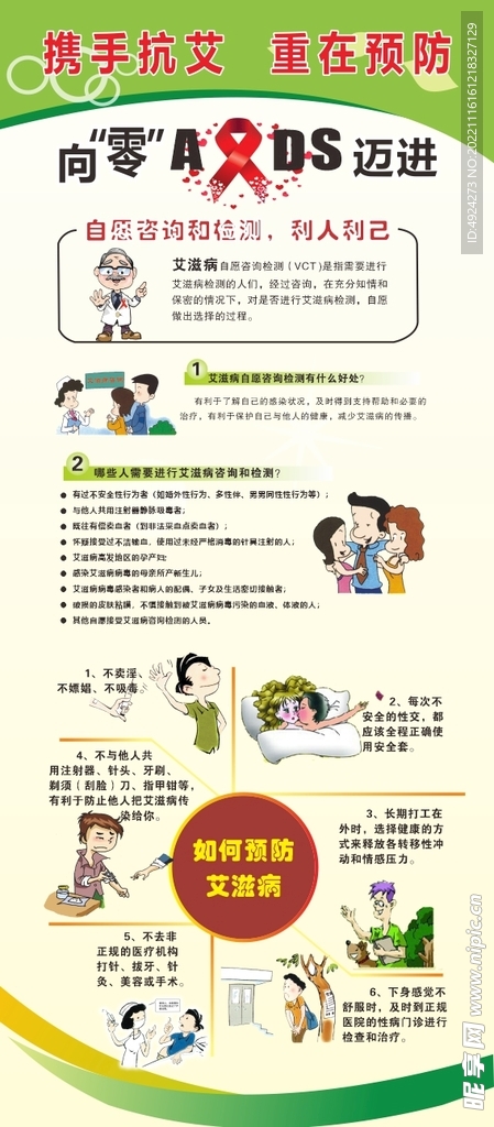 艾滋病展架