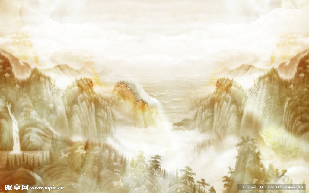 石纹山水