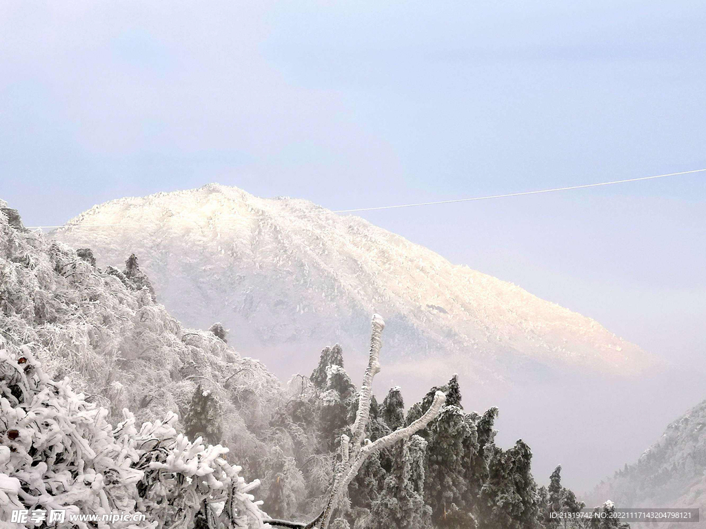 衡山冬日雪景