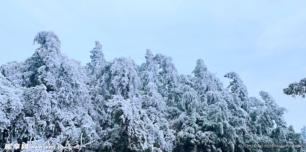 衡山雪景图