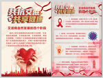 艾滋病自然发展的四个阶段海报