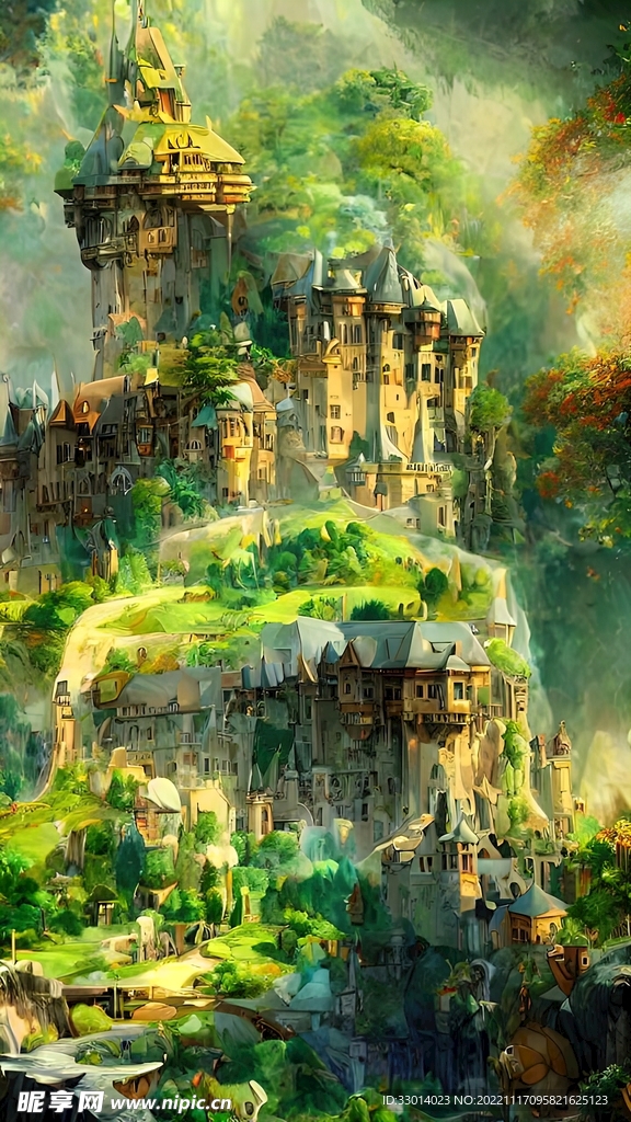 绿色仙境城堡