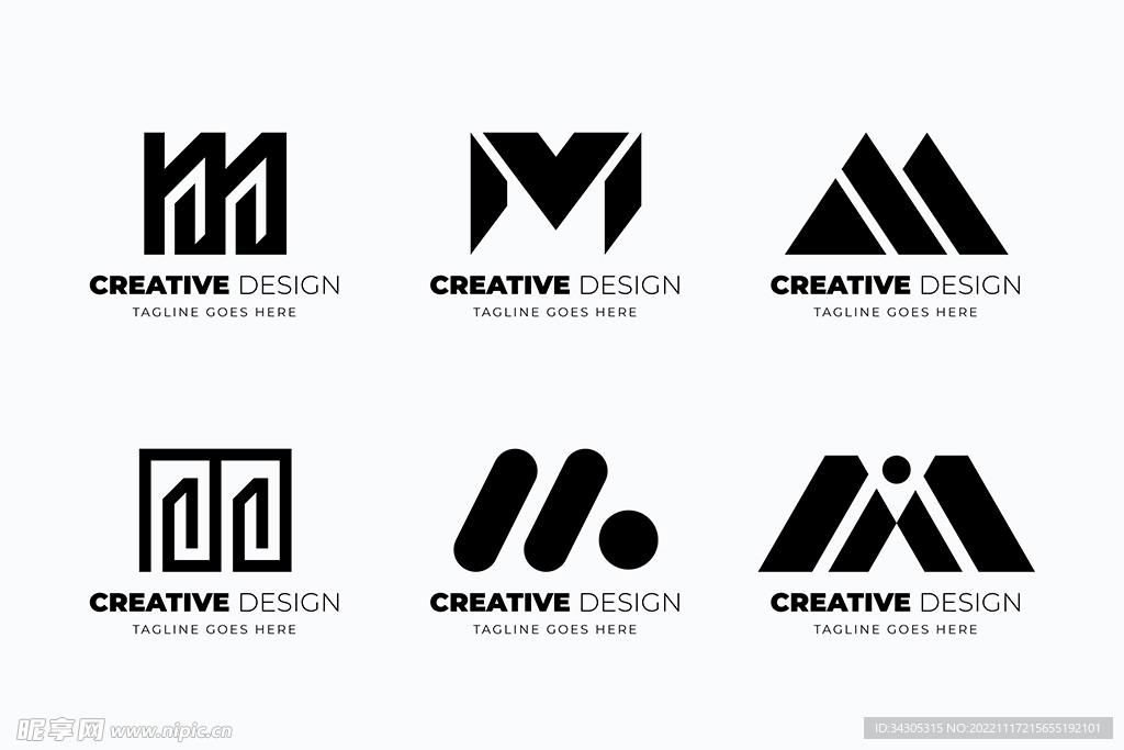 字母M公司logo