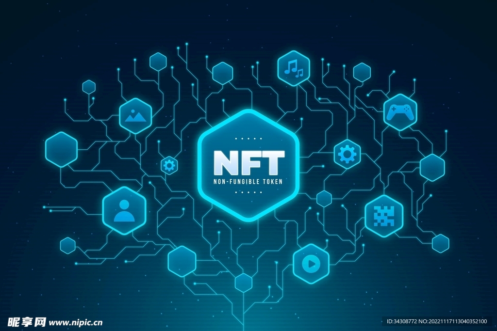 nft 概念矢量