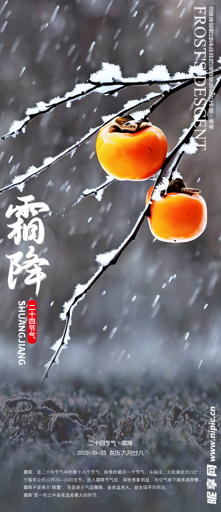 霜降海报