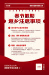 春节返乡政策宣传海报