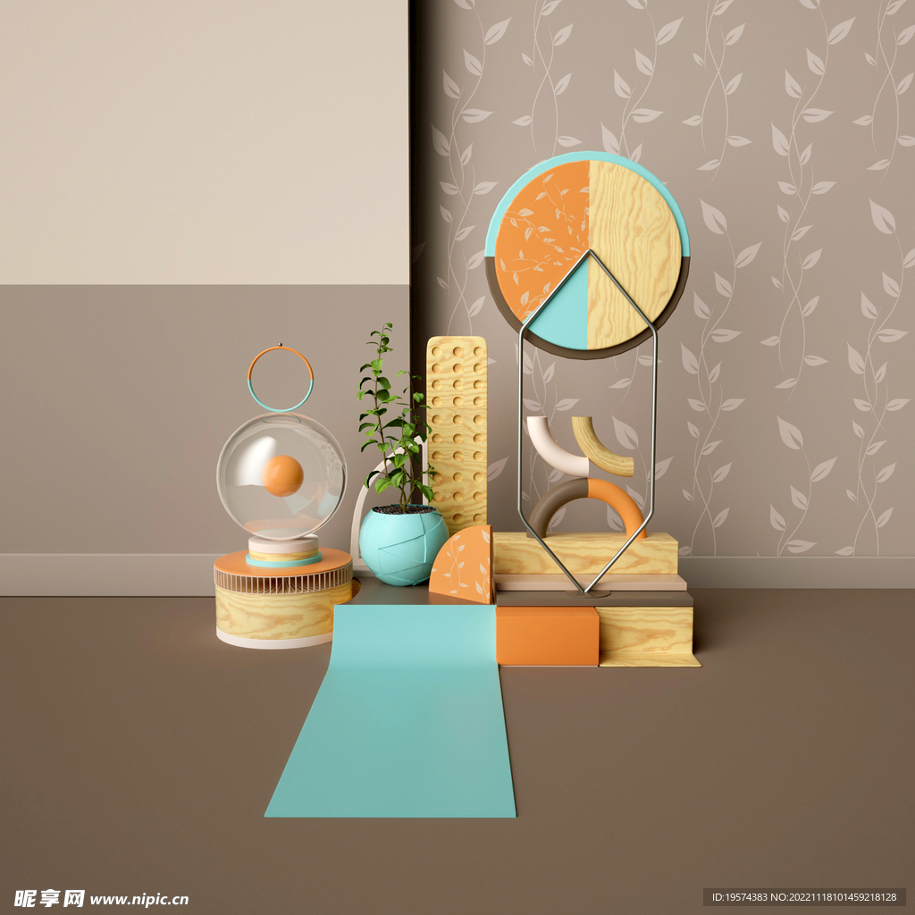 C4D模型电商展台