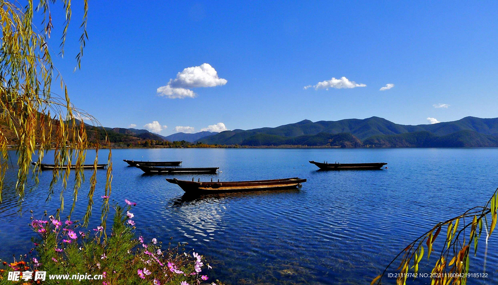 泸沽湖高清素材