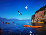 泸沽湖美丽景色