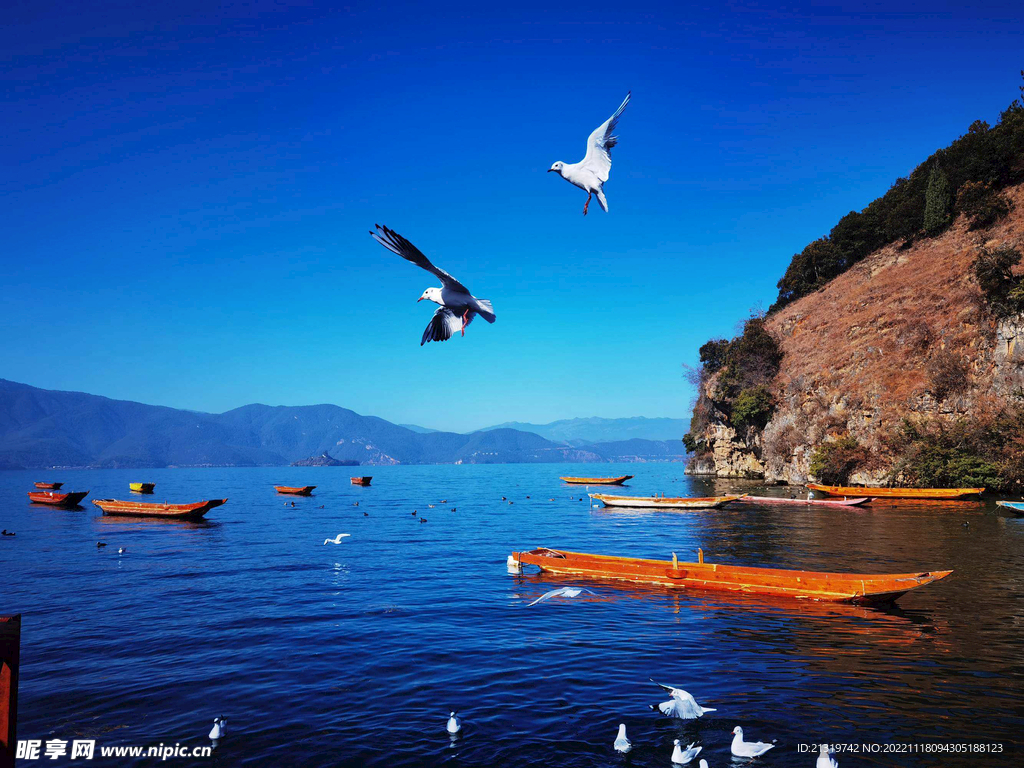 泸沽湖美丽景色