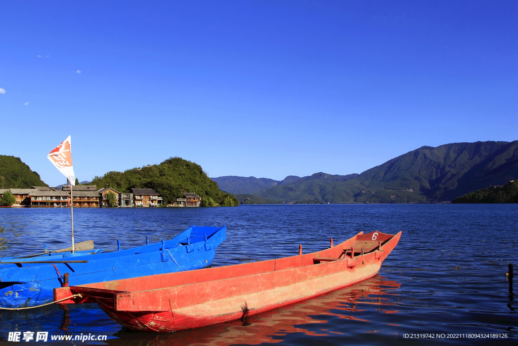 泸沽湖摄影素材