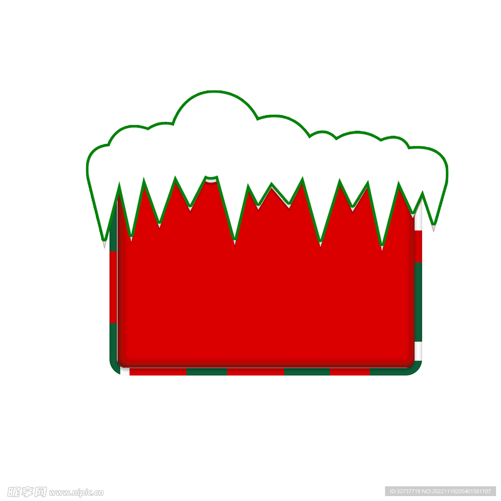 红色圣诞节边框