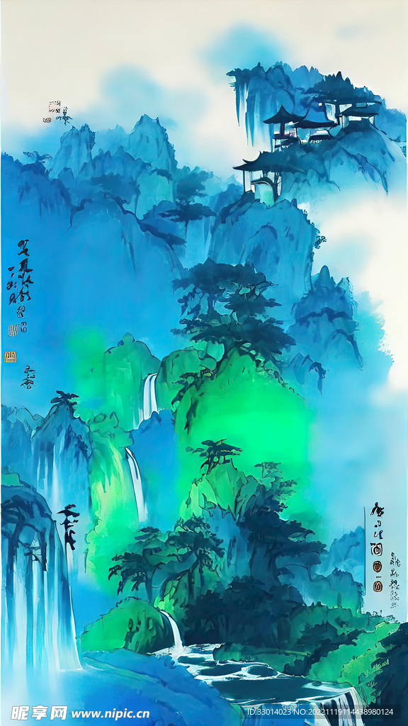 水墨山水画