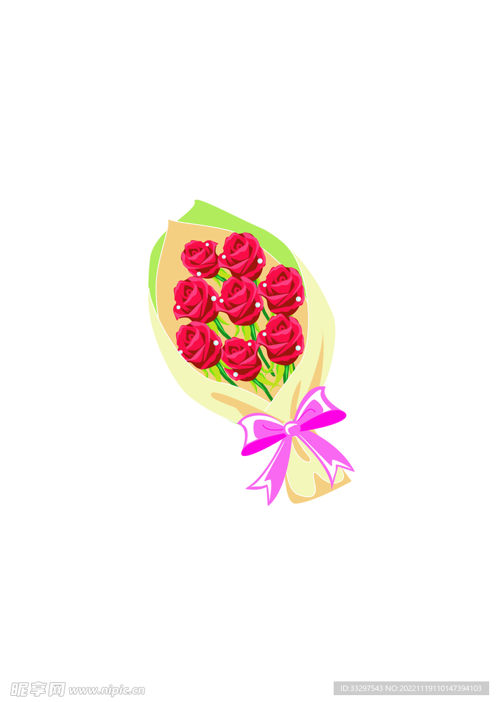 矢量玫瑰花