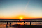 巴厘岛夕阳摄影图