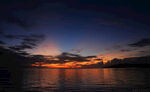 海滩夜景摄影图