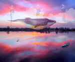 鲸鱼梦幻背景