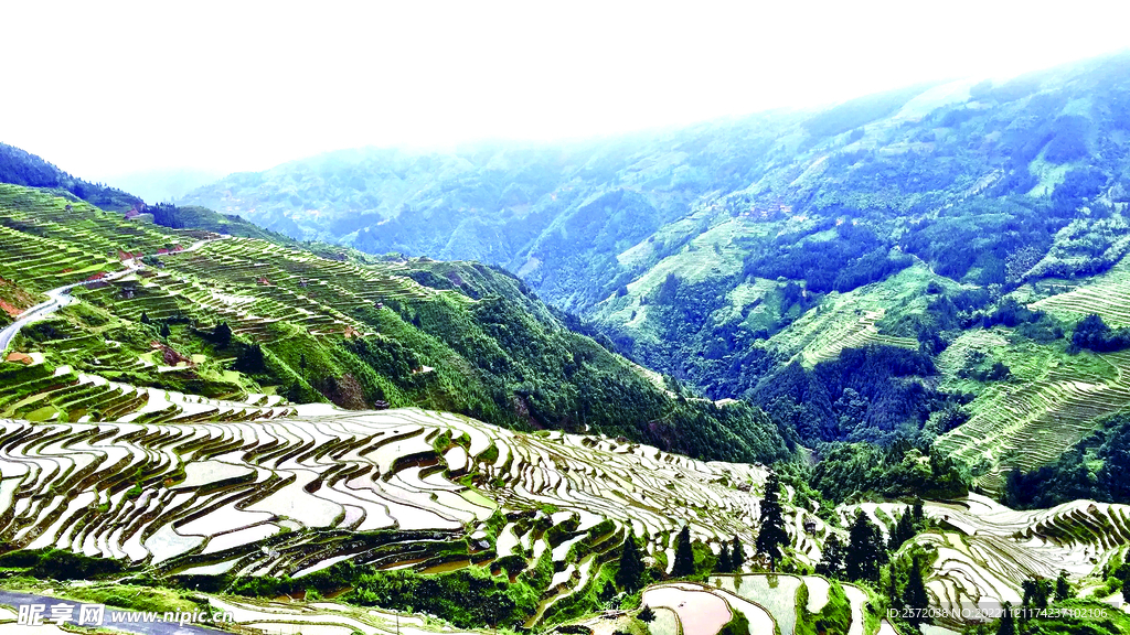从江加榜梯田风光