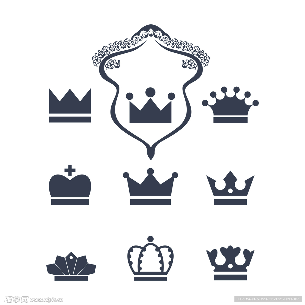 皇冠矢量图图片
