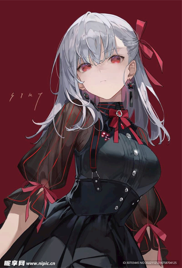 红色眼睛的女孩