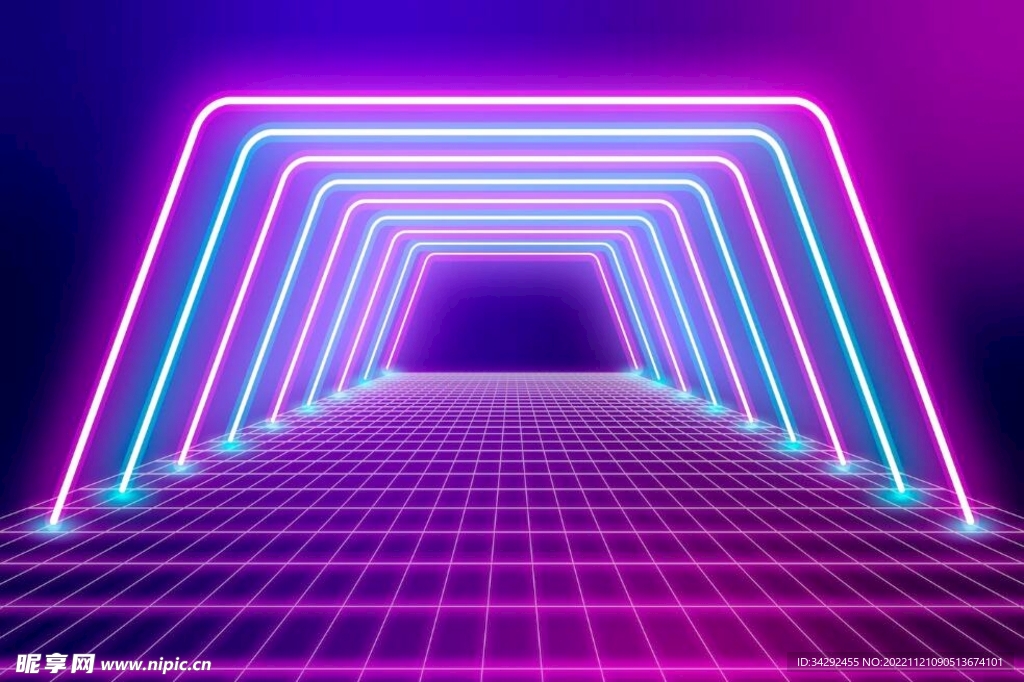 抽象霓虹灯背景