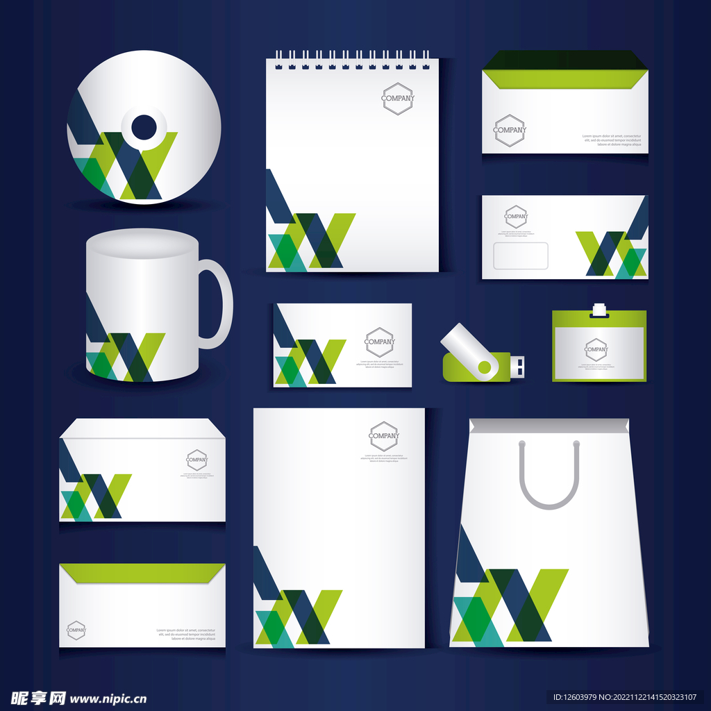 企业绿色VI设计图片