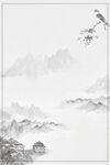 风景水墨背景