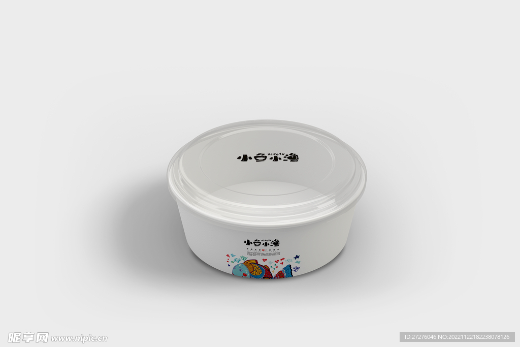 外卖打包桶样机