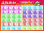 疯狂折扣 超市打折促销海报