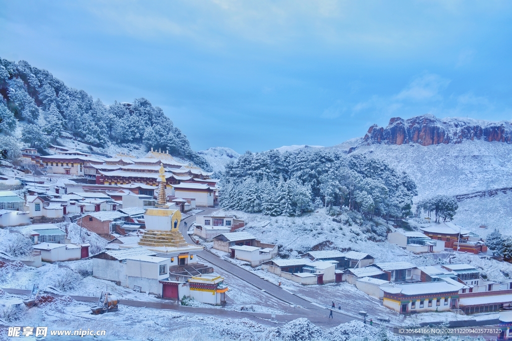 冬季旅游村庄