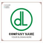 英文dl字体设计图片