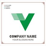 英文V字体设计图片