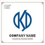 英文字体K设计图片