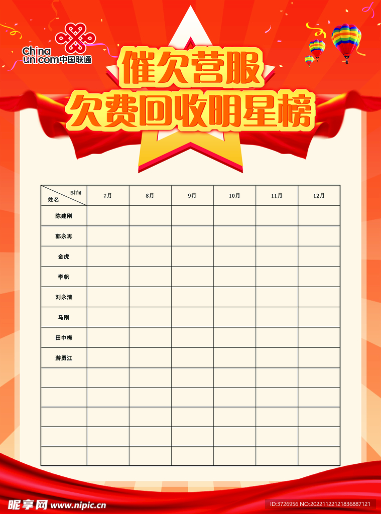 明星榜 荣誉栏