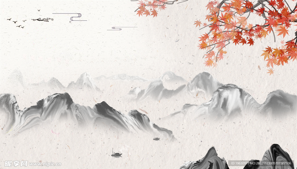 古风水墨背景