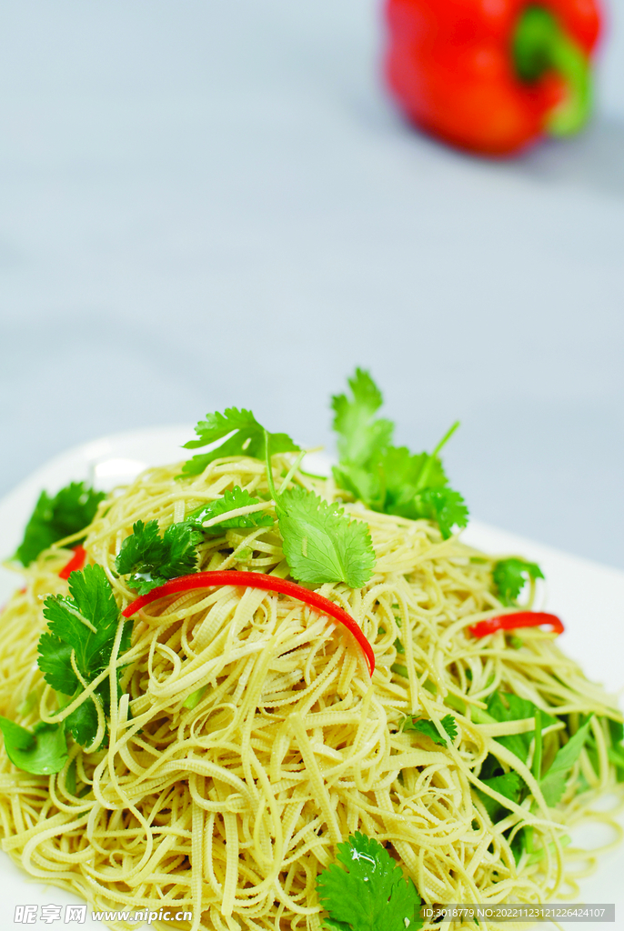 香菜豆皮