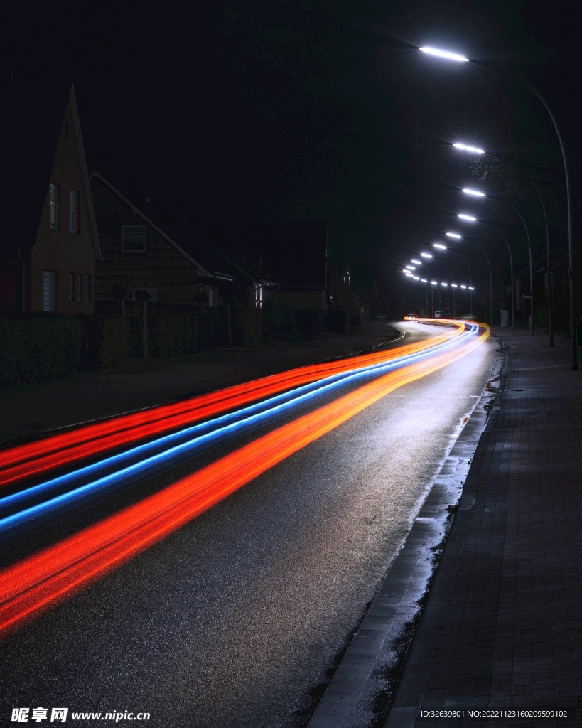 城市道路夜景