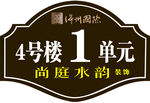 楼号牌