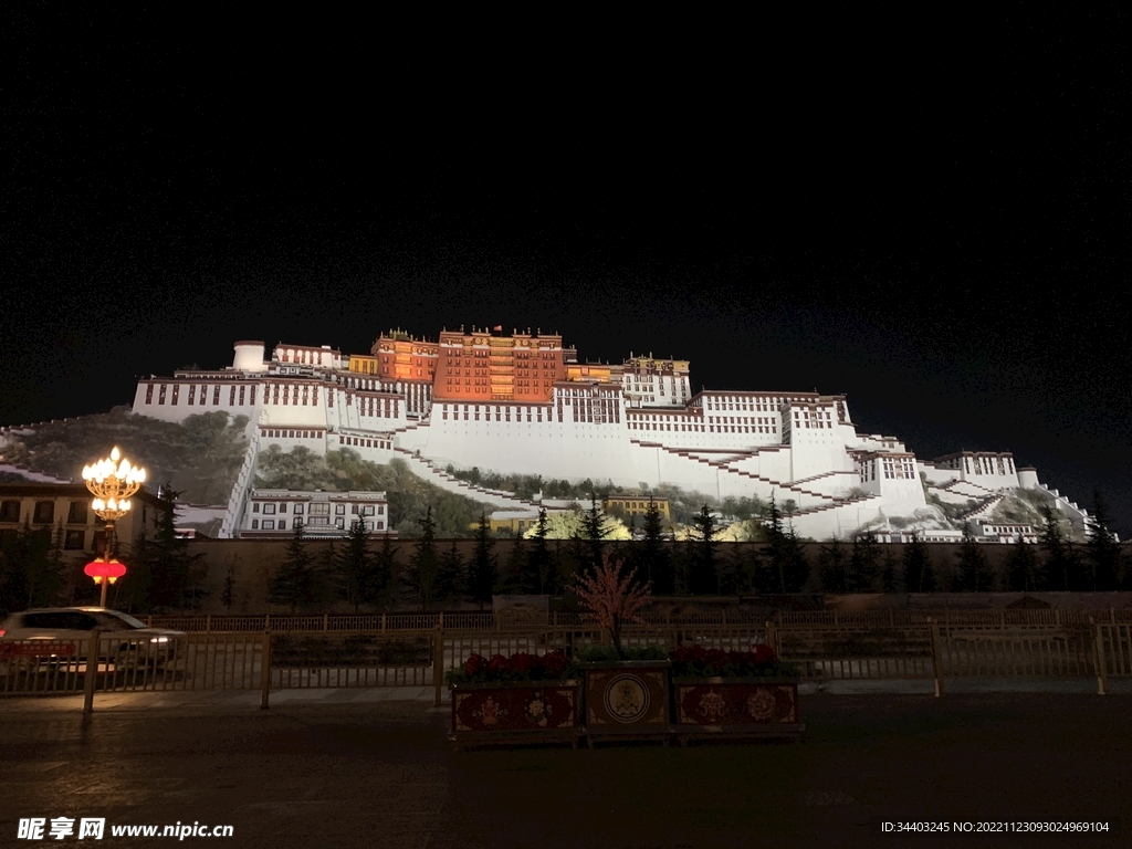 布达拉宫 夜景
