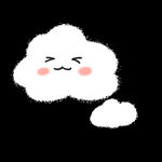 卡通白云